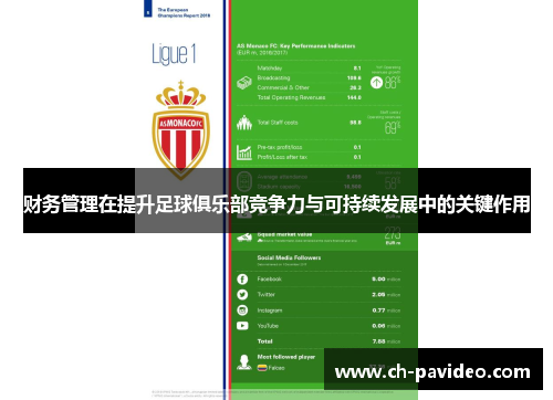 财务管理在提升足球俱乐部竞争力与可持续发展中的关键作用